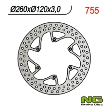 NG ДИСК ТОРМОЗНИЙ ПЕРІД HUSQVARNA CR/WR/TE/TC 92-99 (260X120X3)