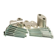ACCEL КРІПЛЕННЯ/ПІДЙОМНИКИ КЕРМА (DOL-22,2/GORA-22,2MM) (PLASTERKI 18+5+10+6=39MM) КОЛІР СРІБНИЙ (BMA-02SV)