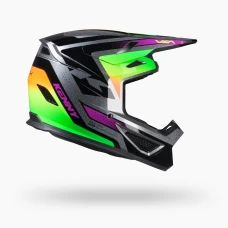 KENNY RACING ШОЛОМ CROSS/ENDURO TRACK GRAPHIC + FOCUS NEON КОЛІР CZARNY/SZARY/ZOLTY FLUO РОЗМІР XS