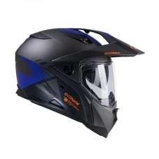 KENNY RACING 2025 ШОЛОМ DUAL ADVENTURE МОДЕЛЬ EXTREME GRAPHIC GUNMETAL MATT КОЛІР CZARNY/SZARY/NIEBIESKI РОЗМІР S  (55 - 56 CM)