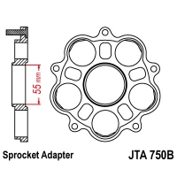 JT АДАПТЕР ЗІРОЧКИ ЗАДНЬОЇ DUCATI 748/796/800/848/916/1000/1100