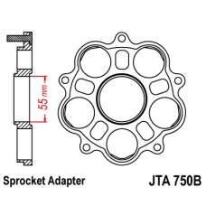 JT АДАПТЕР ЗІРОЧКИ ЗАДНЬОЇ DUCATI 748/796/800/848/916/1000/1100