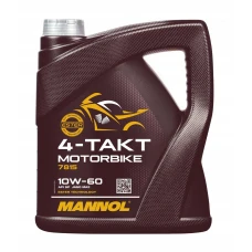 MANNOL МАСТИЛО SILNIKOWY 4T MOTORBIKE 10W60 4L SYNTETYCZNY ESTER TECHNOLOGY (JASO MA/MA2) (7815) (20)