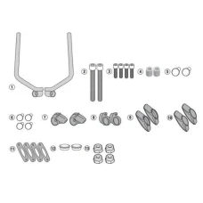 KAPPA КРІПЛЕННЯ ВІКНА 7407AK І 7407ASK DUCATI SCRAMBLER 400 (16-19), SCRAMBLER ICON 800 (15-19)