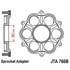 JT АДАПТЕР ЗІРОЧКИ ЗАДНЬОЇ DUCATI 1098/1099/1198, MULTISTRADA 1200, DIAVEL 1198