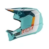 LEATT (НОВИНКА 2024) ШОЛОМ ВЕЛОСИПЕДИ MTB GRAVITY 2.0 V24 HELMET FUEL КОЛІР TURKUSOWY\/BIALY\/POMARANCZOWY РОЗМІР M (57-58 CM) - зображення 4