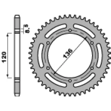 PBR ЗІРОЧКА ЗАД 859 37 C45 YAMAHA SRX 600 86-94 (LANC. 520) (JTR846.37)