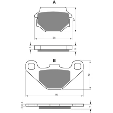 GOLDFREN ТОРМОЗНИЙ КОЛОДКИ 084 КЕРАМІЧНІ КАРБОНОВОГО K1