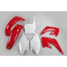 UFO КОМПЛЕКТ ПЛАСТІКОВ HONDA CR 125/250 '04, КОЛІР OEM (CZERWONY/BIALY)