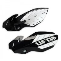 UFO КРИШКИ RAK (РУЧКА) FLAME HONDA CRF 250 '12-'17, CRF 450 '12-'16 КОЛІР CZARNY/BIALY (Z КРІПЛЕННЯМИ)