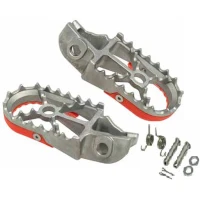 BUZZETTI ПІДНІЖКИ PEGI KTM SX 85 '18-'22; SX/SXF 125/250/350/450 '16-'22; HUSQVARNA TC 85 '18-'22; TC 125 '16-'22; FC 250-450 '16-'22; FX 350/450 '17-'22 ( СТАЛЬ НЕРЖАВІЙКА W KOMPLECIE Z КОМПЛЕКТОМ MONTAZOWYM 2 ПРУЖИНИ, 2 ШАРОВІ, 2 ПРОКЛАДКИ, 2 ZAWLECZ