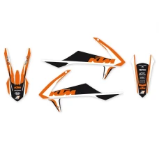BLACKBIRD КОМПЛЕКТ НАЛІПОК (OKLEIN) KTM SX/SXF '16-'18, EXC '17-'19, DREAM 4 КОЛІР ОРАНЖЕВИЙ/ЧОРНИЙ