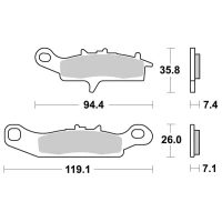 SBS BRAKEPADS SINTERED OFFROAD