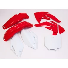 UFO КОМПЛЕКТ ПЛАСТІКОВ HONDA CRF 150 '07-'17 КОЛІР OEM (CZERWONY/BIALY) (HO111E999)
