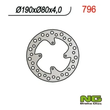 NG ДИСК ТОРМОЗНИЙ ЗАД HONDA CR 80/85 (190X80X4) CRF150R (07-16)