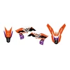 BLACKBIRD КОМПЛЕКТ НАЛІПОК (OKLEIN) KTM EXC\/EXC-F '08-'11, SX\/SX-F 125  '07-'10 DREAM 5 КОЛІР КОЛІР ПОМАРАНЧ ЧОРНИЙ - зображення 2