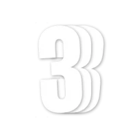 BLACKBIRD RACE НОМЕРИ БІЛА - PACK OF 3 CM.13X7 #3