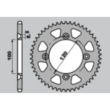 JT ЗІРОЧКА ЗАД 4738 47 YAMAHA YZ '18-21' (473847JT) (LANC.420)