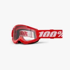100 ПРОЦЕНТ ОКУЛЯРИ МОДЕЛЬ STRATA 2 YOUTH JUNIOR RED - ЧИСТИЙ LENS - КОЛІР CZERWONY/BIALY СТІКЛО PRZEZROCZYSTA