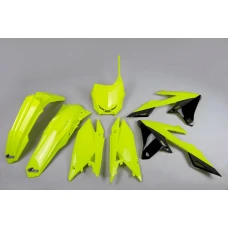 UFO КОМПЛЕКТ ПЛАСТІКОВ SUZUKI RMZ 250 '19-'23, RMZ 450 '18-'23 КОЛІР ЖОВТИЙ FLUO (SU418DFLU)