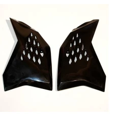 UFO КРИШКИ РАДІАТОРА KTM SX '07-'08, EXC '08 КОЛІР ЧОРНИЙ = KT04016001