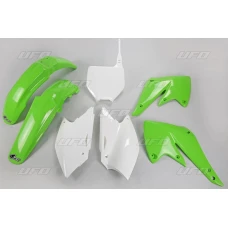 UFO КОМПЛЕКТ ПЛАСТІКОВ KAWASAKI KXF 250 '04-'05 КОЛІР OEM (ZIELONY/BIALY) (KA203E999)