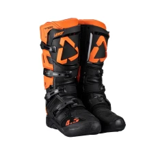 LEATT (АКЦІЯ 2023) ВЗУТТЯ CROSS 4.5 BOOTS ПОМАРАНЧЕВИЙ КОЛІР КОЛІР ЧОРНИЙ/ПОМАРАНЧЕВИЙ РОЗМІР 45.5 / 29.5 CM