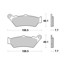 SBS BRAKEPADS SINTERED ЗАДНЬОЇ