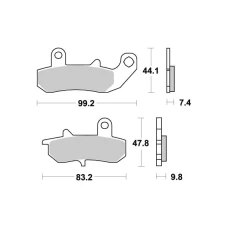 SBS BRAKEPADS КЕРАМІЧНІ