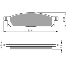 GOLDFREN ТОРМОЗНИЙ КОЛОДКИ 034 КЕРАМІЧНІ КАРБОНОВОГО AD