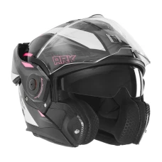 NOX ПРЕМІУМ-КЛАС ШОЛОМ SZCZEKOWY FLIP-BACK (SZCZEKA DO ЗАДУ) Z БЛЕНДА SPINNER ARK КОЛІР CZARNY/BIALY/ROZOWY РОЗМІР L