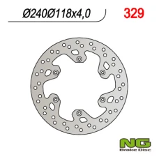 NG ДИСК ТОРМОЗНИЙ ЗАД SUZUKI RM 125 '99-'10, RM 250 '99-'08, DRZ400SM '04-'10 (240X118X4)