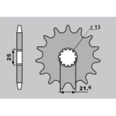 ПЕРЕДНЯ ЗІРКА CHT 564 17 SUZUKI GSXR 750 '04-'15, DL1000