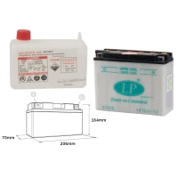 LANDPORT АКУМУЛЯТОР YB16AL-A2 12V 16AH 205X71X164 OBSLUGOWY - ELEKTROLIT OSOBNO (2) UE2019/1148