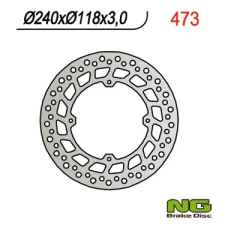 NG ДИСК ТОРМОЗНИЙ ПЕРІД HONDA CR 125/250/500 '84-'94, XR 250/400/600R (240X118X3) (4X6,5MM)