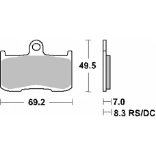 SBS КОЛОДКИ ДИСКОВІ ТОРМОЗНІ KH347 STREET EXCEL SINTER КОЛІР ЗОЛОТИЙ ПІДХОДИТЬ DO: KAWASAKI Z800/100, ZX-9R, INDIAN 1800, TRIUMPH 675/1050, VICTORY 1364/1731 ПЕРІД