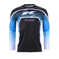 KENNY RACING СОРОЧКА CROSS/ENDURO МОДЕЛЬ TRACK FOCUS BLACK/WHITE КОЛІР CZARNY/BIALY/NIEBIESKI РОЗМІР S