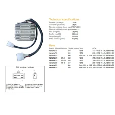 DZE РЕГУЛЯТОР НАПРУГИ YAMAHA XS650 75-81 (447-81970-10-00) (ESR350)