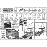 РАМКА ЦЕНТРАЛЬНОГО БАГАЖНИКА MONOKEY KAPPA YAMAHA FJR1300 01-05 (MONOKEY)