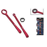 ACCEL КОМПЛЕКТ ЛОЖОК ДЛЯ ШИН(23+24CM) ALU7075 KUTE З КЛЮЧАМИ 10,13,27,32 MM КОЛІР СИНІЙ