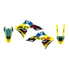 BLACKBIRD КОМПЛЕКТ НАЛІПОК (OKLEIN) SUZUKI RMZ 250 '19-'25, RMZ 450 '18-'25 DREAM 5 КОЛІР ЖОВТИЙ СИНІЙ - зображення 2