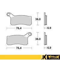 PROX ПЕРІД ТОРМОЗНИЙ ПІДКЛАДКА KTM450/505/525SX-XC ATV '08-12