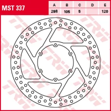 TRW LUCAS ДИСК ТОРМОЗНИЙ ПЕРІД APRILIA PEGASO 600 / 650 88-10, BMW F 650 / GS / DAKAR / CS / ST 94-08, G 650 GS / XCOUNTRY / XCHALANGE 08-16