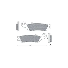 BRENTA КОЛОДКИ ДИСКОВІ ТОРМОЗНІ KH450 SPIEK METALICZNY (КОЛІР ЗОЛОТИЙ) (FT 4105)