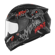 NOX ШОЛОМ INTEGRALNY (ПОВНИЙ FACE) N731 ZUMBI KID / JUNIOR (DZIECIECY) КОЛІР ЧОРНИЙ/ЧЕРВОНИЙ МАТОВА РОЗМІР L