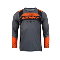 KENNY RACING СОРОЧКА CROSS/ENDURO МОДЕЛЬ TRACK KID/JUNIOR BLACK/ORANGE КОЛІР ЧОРНИЙ/ПОМАРАНЧЕВИЙ РОЗМІР XXXXS