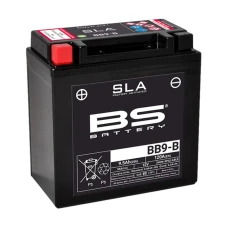 BS АКУМУЛЯТОР BB9-B (FA) 12V (YB9-B) 9AH 135X75X139 BEZOBSLUGOWY - ZALANY (120A) (6)