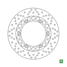 NEWFREN ДИСК ТОРМОЗНИЙ PRZOD/ЗАД YAMAHA SR 125 '96-'03; SRX 600 '86-'95; XJ 600 '83-'91; XJ 900 '83-'94; ЗАД YAMAHA TDM 900 '11-'14; XJ 900 '85-'03; FZR 1000 '87-'95; FZS 1000 FAZER '01-'05; XJR 1200/1300 '96-'16; MT-01 '05-'12 (267X132X5MM)