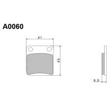 NISSIN 2024/10 КОЛОДКИ ДИСКОВІ ТОРМОЗНІ KH54 / KH257 ПРЕМІУМ-КЛАС SEMI-METALLIC (SPIEK METALICZNY) (ECE R90) (MADE IN JAPAN)