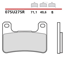 BREMBO 2026/03 КОЛОДКИ ДИСКОВІ ТОРМОЗНІ KH379 SINTER (SPIEK METALICZNY) RACING ROAD SR ПЕРІД (ECE R90)